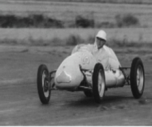 In his first Cooper 1100cc