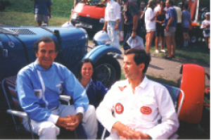 A typical paddock scene. Jeremy &nbsp;looking after his father&rsquo;s Alvis at a Prescott meeting