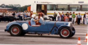 A sprint in his final racing car, his beloved Alvis
